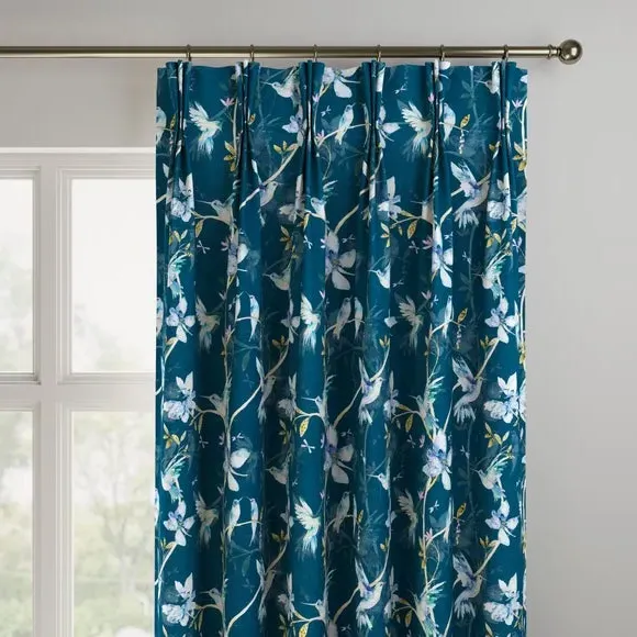 Made to Measure Curtains - Teal, Velvet