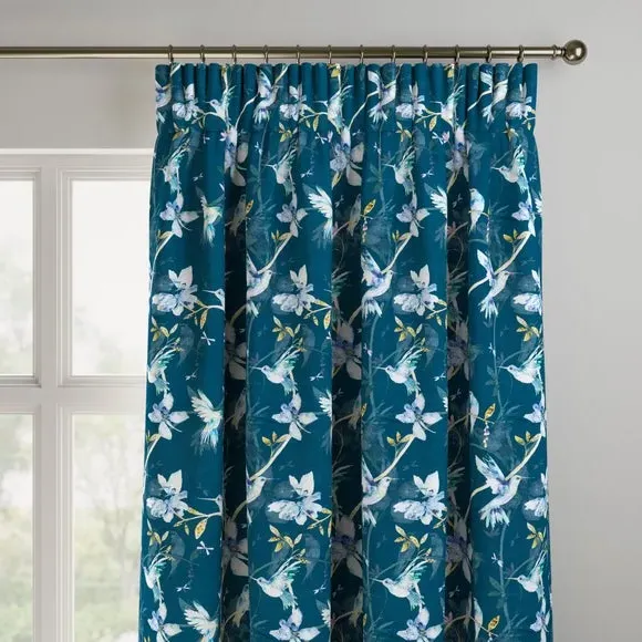 Made to Measure Curtains - Teal, Velvet
