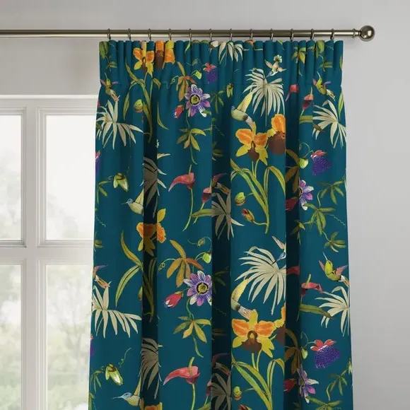 Made to Measure Curtains - Teal, Velvet