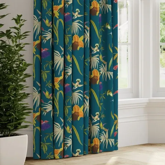 Made to Measure Curtains - Teal, Velvet image