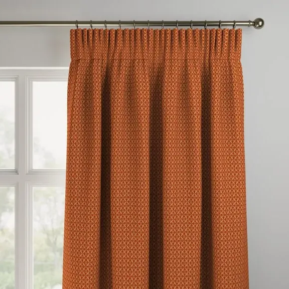Made to Measure Curtains - Terracotta, Chenille