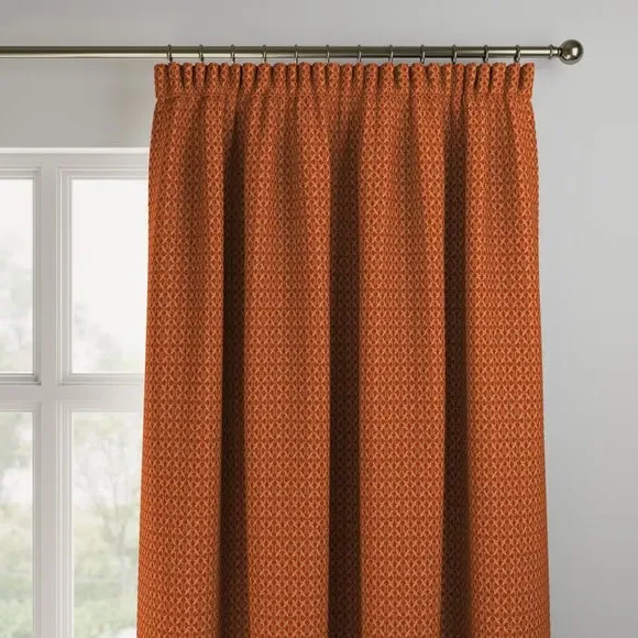 Made to Measure Curtains - Terracotta, Chenille