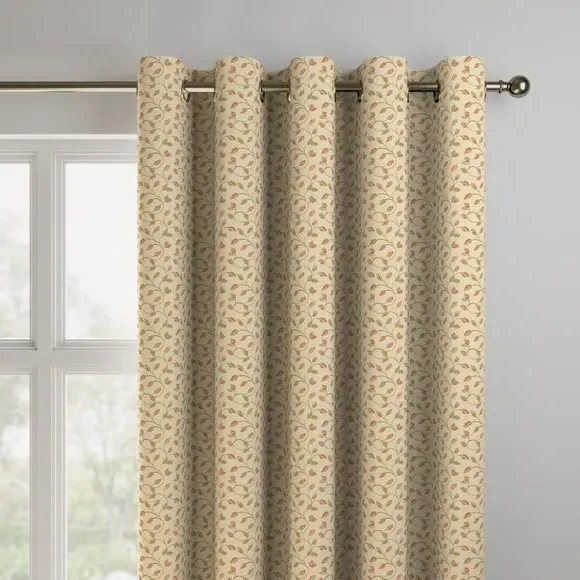 Made to Measure Curtains - Terracotta, Jacquard