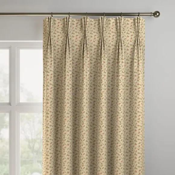 Made to Measure Curtains - Terracotta, Jacquard