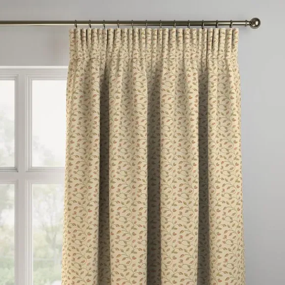 Made to Measure Curtains - Terracotta, Jacquard