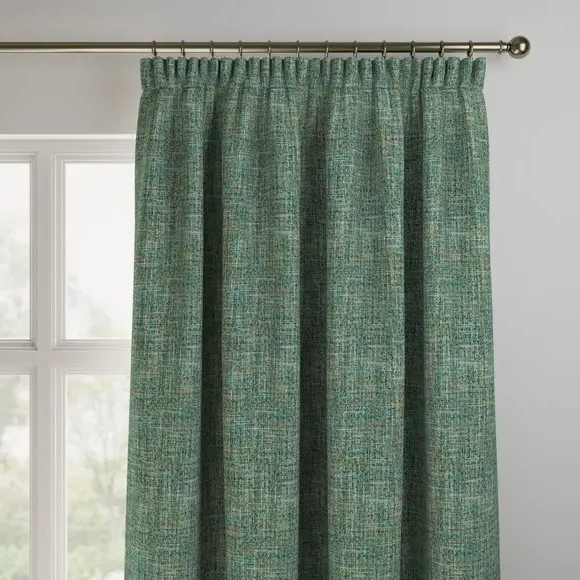 Made to Measure Curtains Textured Print - Kingfisher