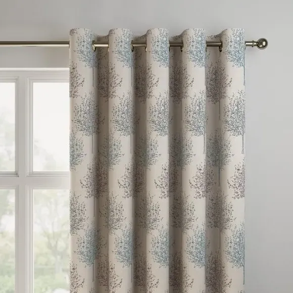 Made to Measure Curtains Tree Design - Teal