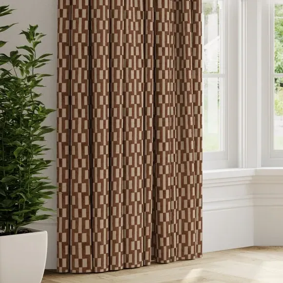 Made to Measure Curtains - Truffle, Polyester
