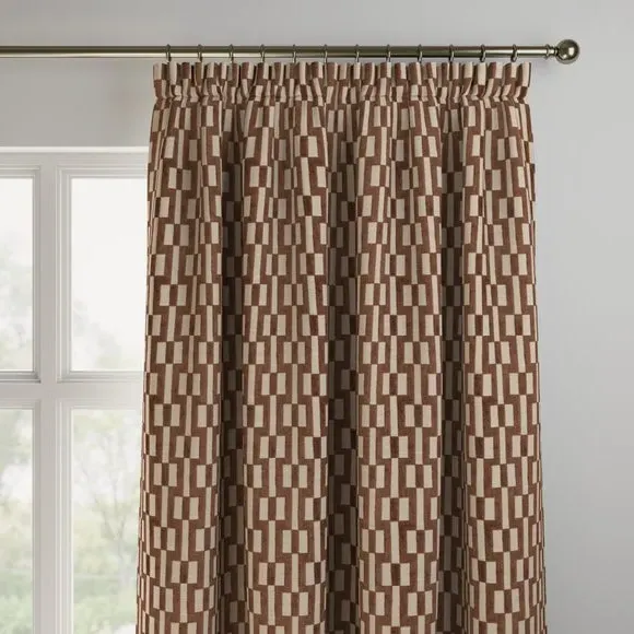 Made to Measure Curtains - Truffle, Polyester