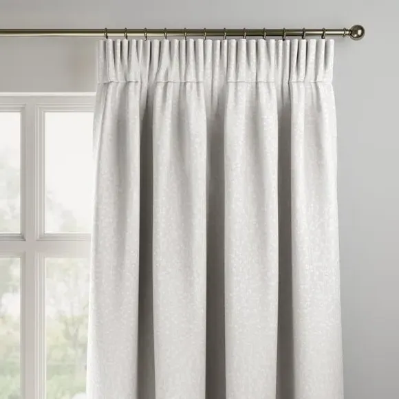 Made to Measure Curtains - White, Textured