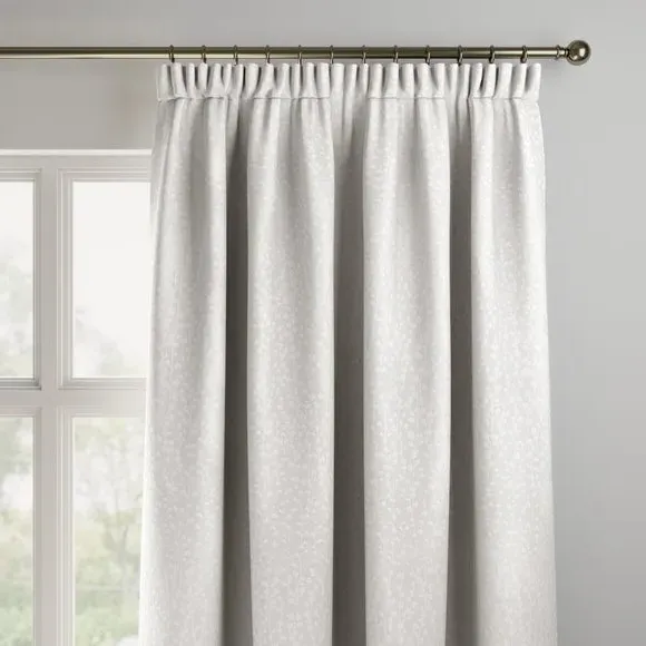 Made to Measure Curtains - White, Textured