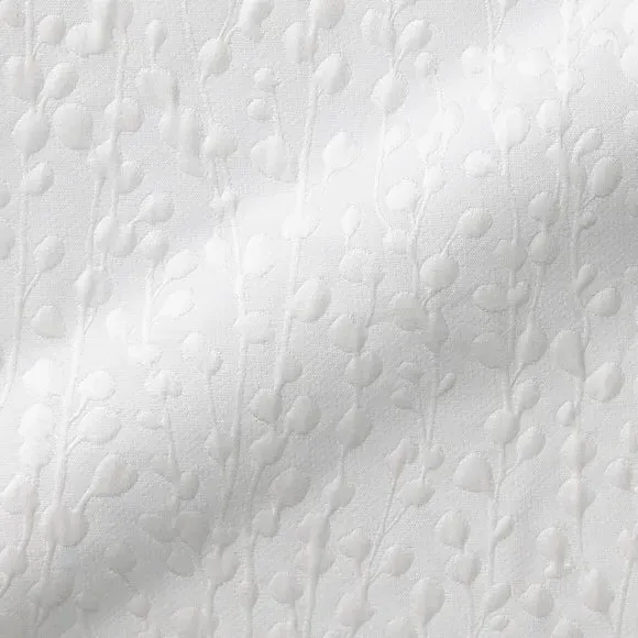 Made to Measure Curtains - White, Textured