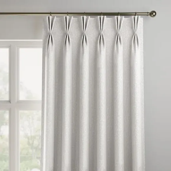 Made to Measure Curtains - White, Textured