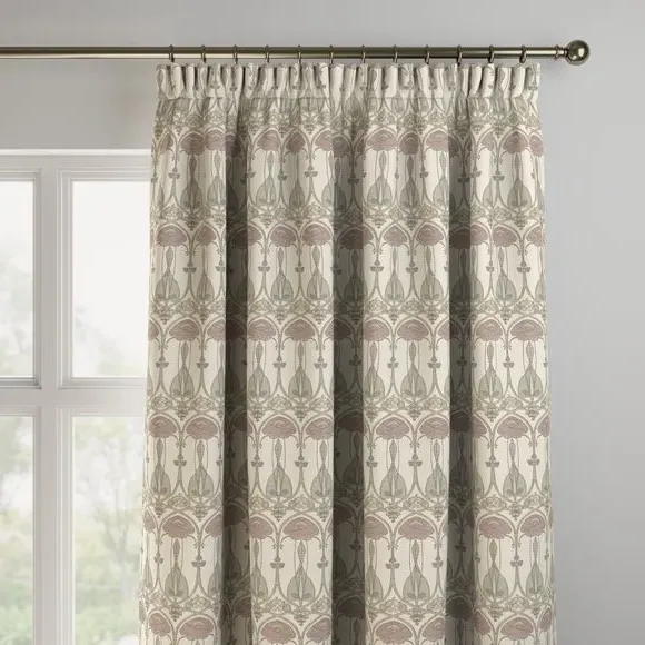 Made to Measure Curtains with Embroidery - Pearl