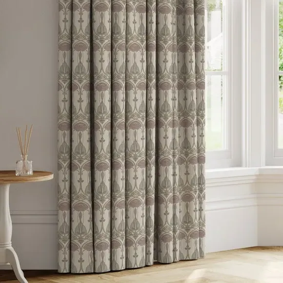 Made to Measure Curtains with Embroidery - Pearl