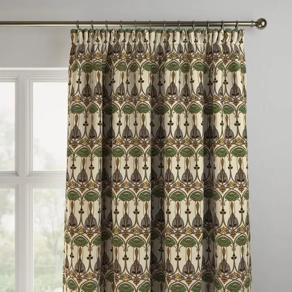 Made to Measure Curtains with Embroidery - Petrol