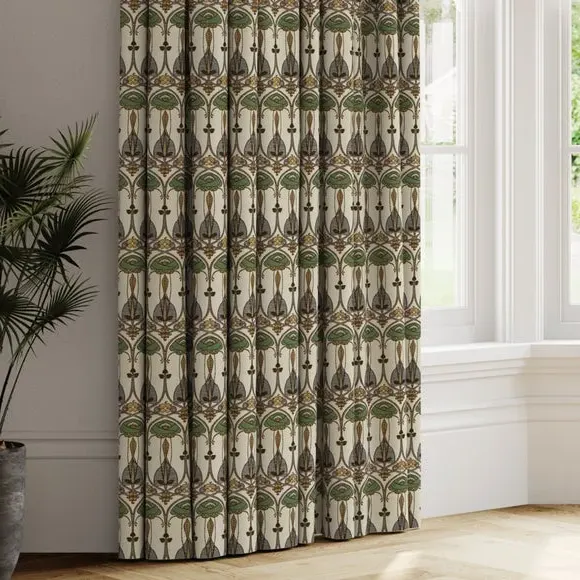 Made to Measure Curtains with Embroidery - Petrol
