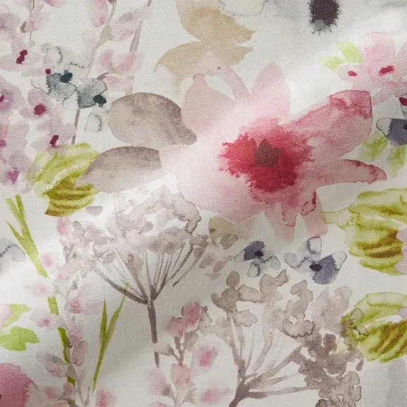 Made to Measure Curtains with Floral Design - Pink