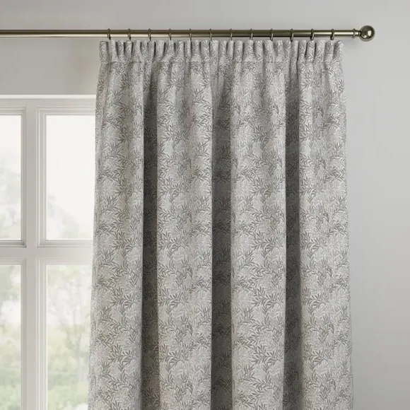 Made to Measure Curtains with Leaf Design - Dove