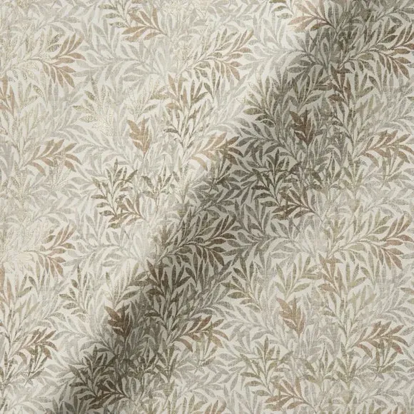 Made to Measure Curtains with Leaf Design - Natural