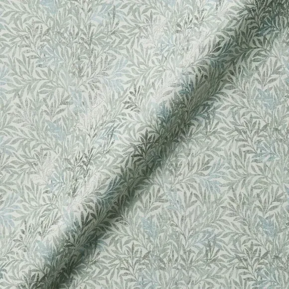 Made to Measure Curtains with Leaf Design - Seafoam