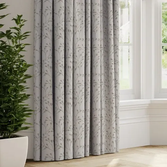 Made to Measure Curtains with Leaf Pattern - Sage
