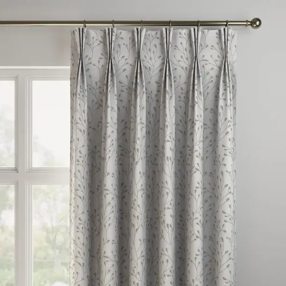 Made to Measure Curtains with Leaf Pattern - Sage