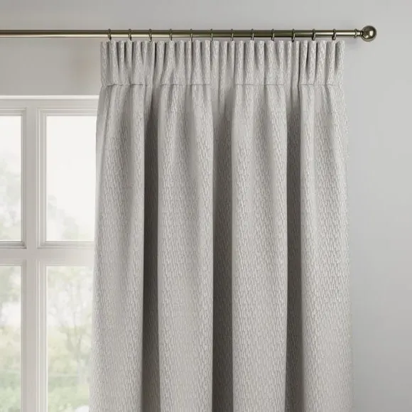Made to Measure Curtains with Pattern - Silver