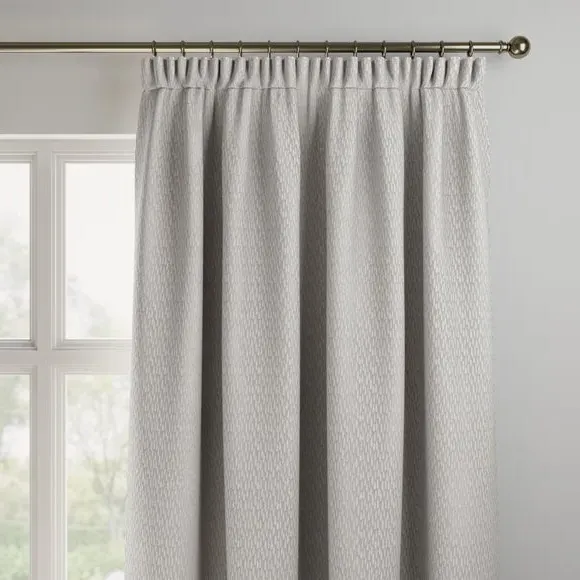 Made to Measure Curtains with Pattern - Silver