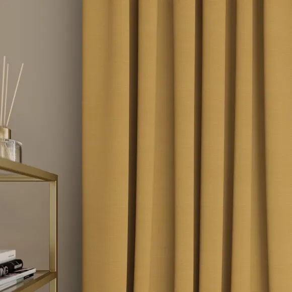 Made to Measure Curtains - Yellow, Polyester