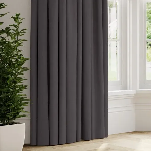 Made to Measure Fire Retardant Curtains - Carbon