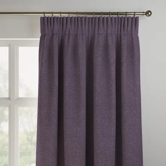 Made to Measure Fire Retardant Curtains - Grape