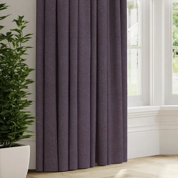 Made to Measure Fire Retardant Curtains - Grape