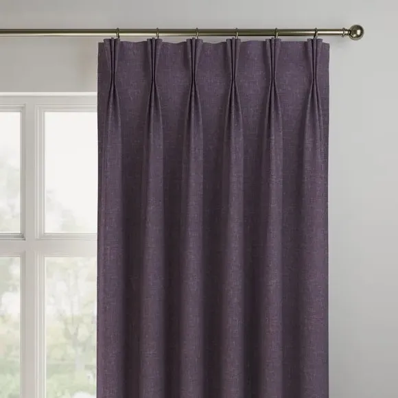 Made to Measure Fire Retardant Curtains - Grape