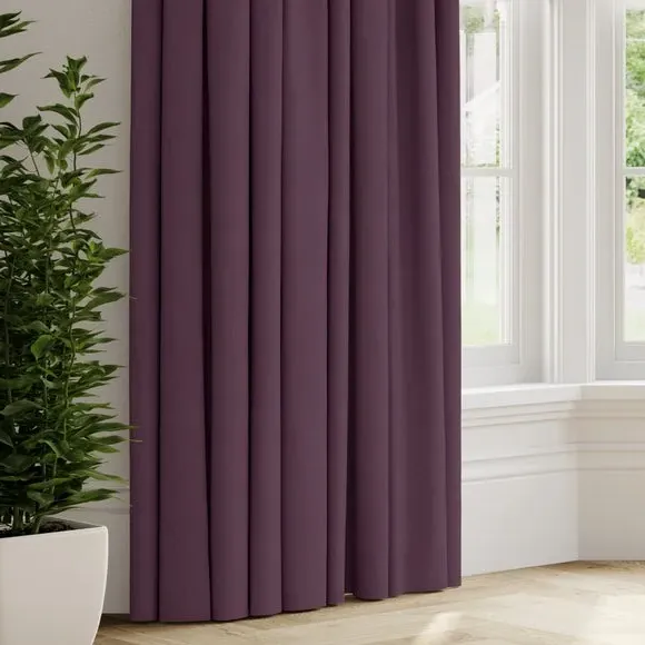 Made to Measure Fire Retardant Curtains - Heather