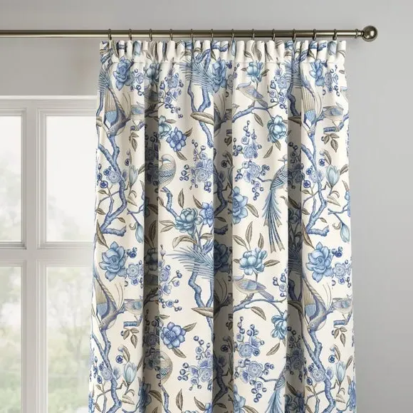 Made to Measure Fire Retardant Curtains - Lapis
