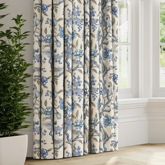 Made to Measure Fire Retardant Curtains - Lapis