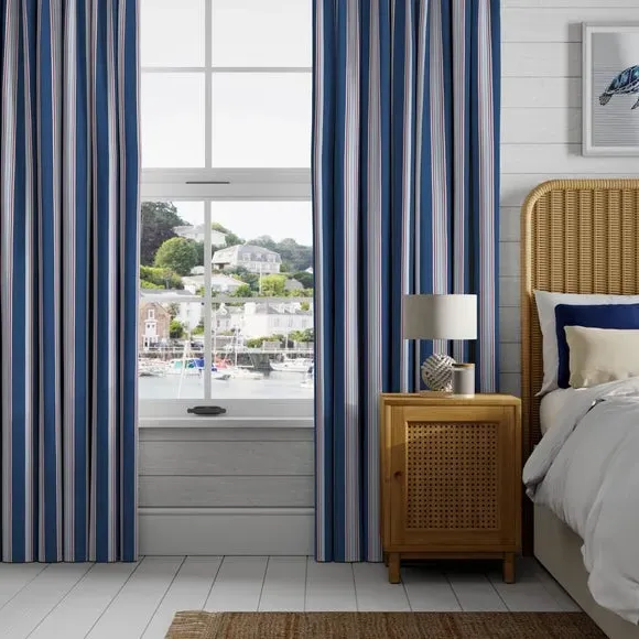 Made to Measure Fire Retardant Curtains - Nautical