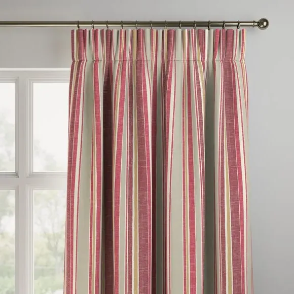 Made to Measure Fire Retardant Curtains - Scarlet
