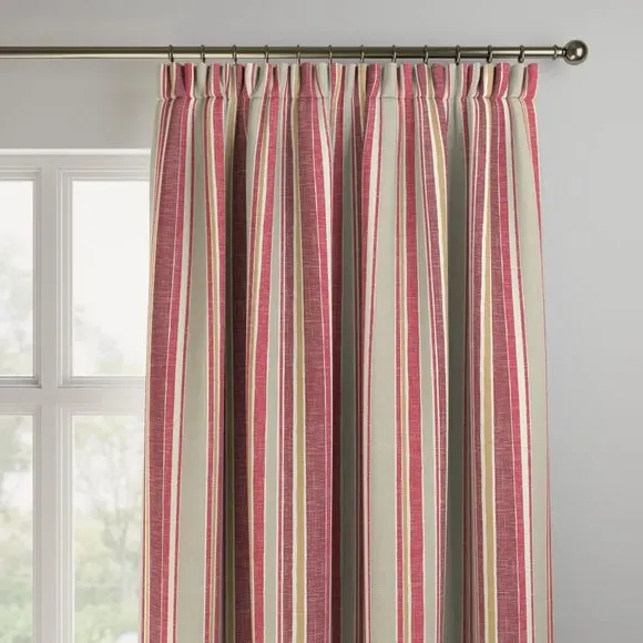 Made to Measure Fire Retardant Curtains - Scarlet