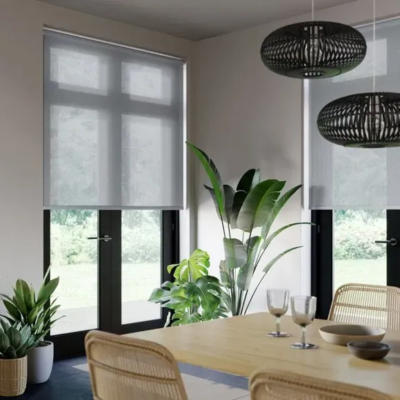 Made to Measure Roller Blind - Grey, Polyester