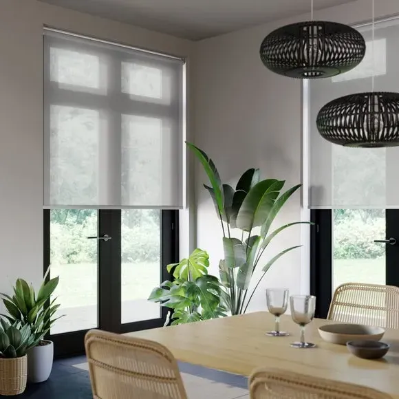 Made to Measure Roller Blind - White, Polyester