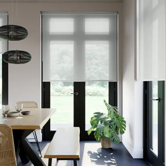 Made to Measure Roller Blind - White, Polyester