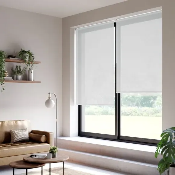 Made to Measure Roller Blind - White, Sheer