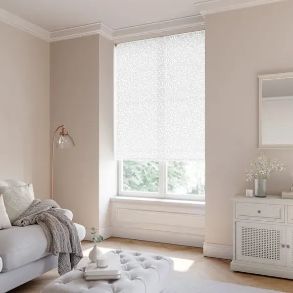 Made to Measure Roller Blind - White, Sheer