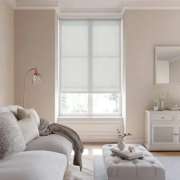Made to Measure Roller Blind - White, Sheer image