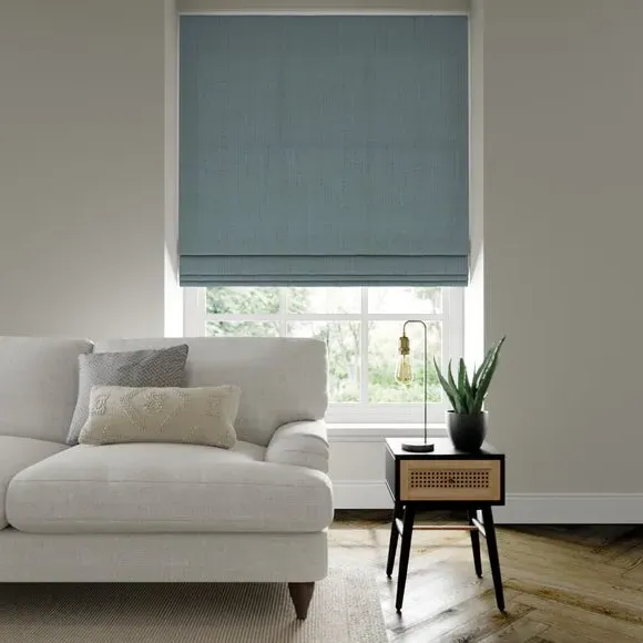 Made to Measure Roman Blind - Aqua