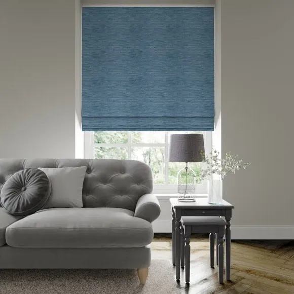 Made to Measure Roman Blind - Azure, Fabric image