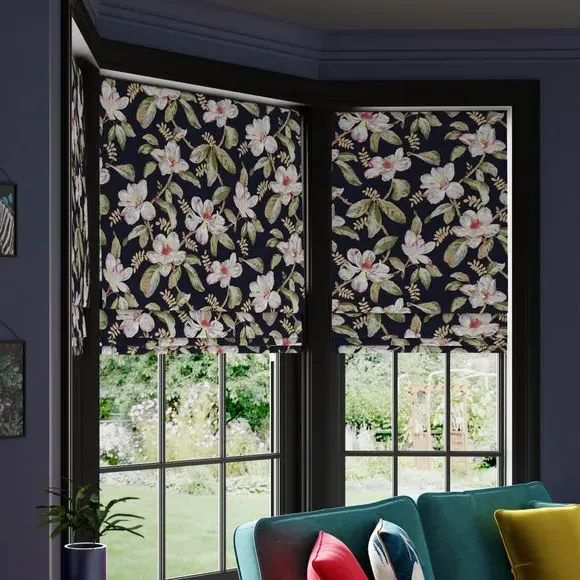 Made to Measure Roman Blind - Black, Velvet
