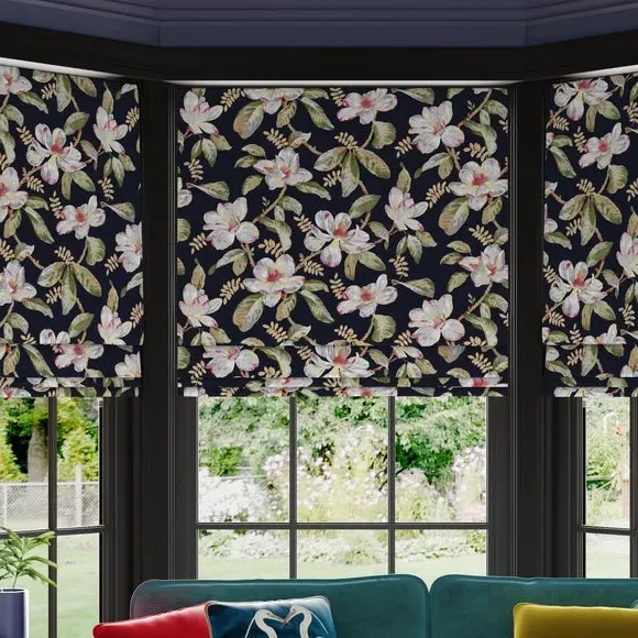 Made to Measure Roman Blind - Black, Velvet image